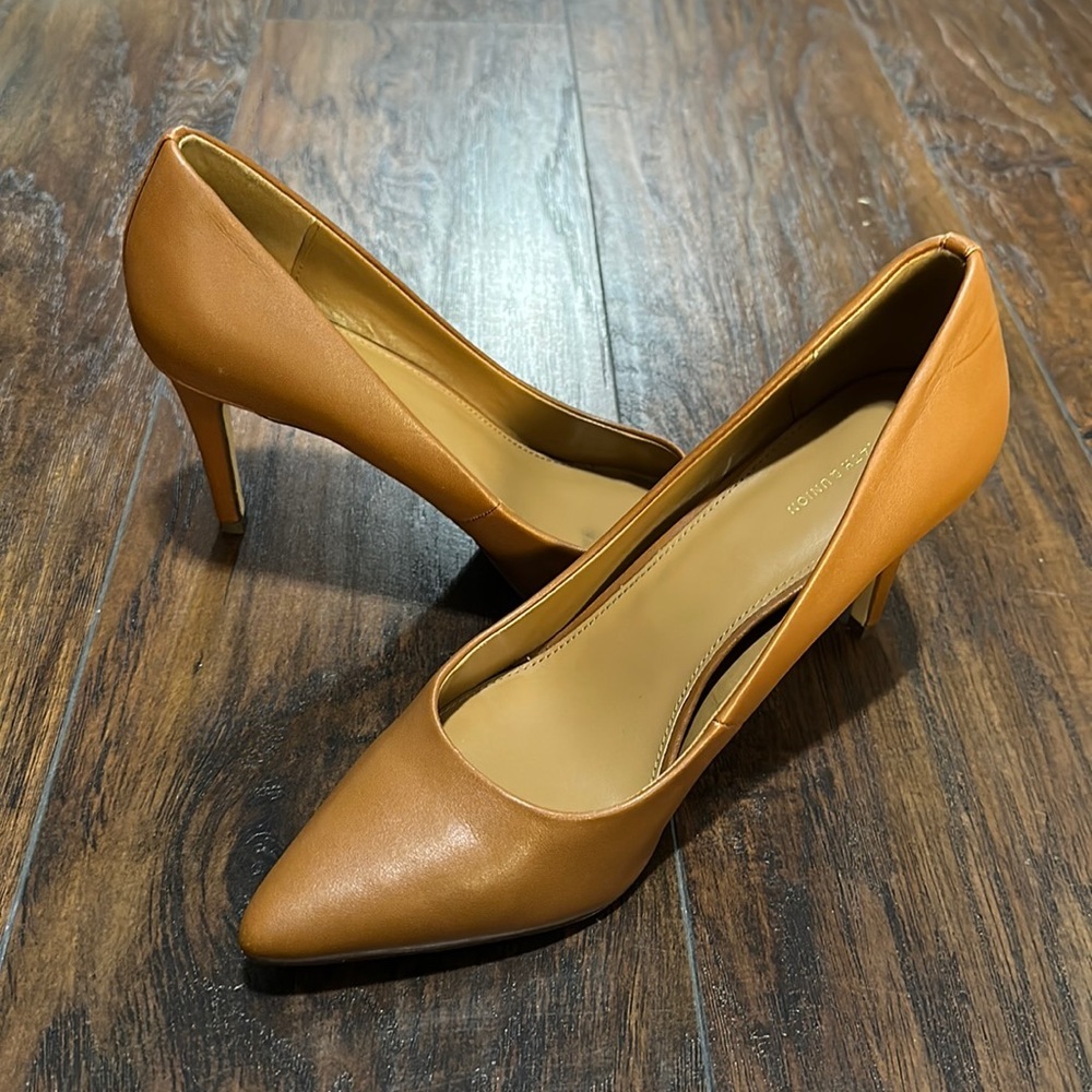 14th & Union Cognac Pointy Toe Heels Pumps Size 10